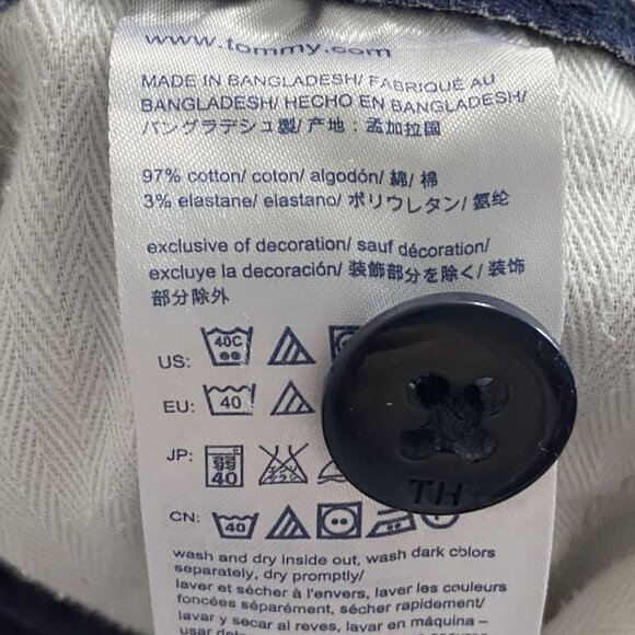 Tommy Hilfiger Navy Khakis Cargo Style Pants Men's 38x32 Work Casual Office - Picture 5 of 5